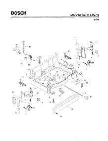 05 - Base parts for Bosch Dishwasher SHU3326 UC/11 from AppliancePartsPros.com