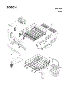 06 - Racks parts for Bosch Dishwasher SHU3326 UC/11 from AppliancePartsPros.com