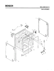 03 - Tank Assembly parts for Bosch Dishwasher SHU3326 UC/12 (FD 8003-) from AppliancePartsPros.com