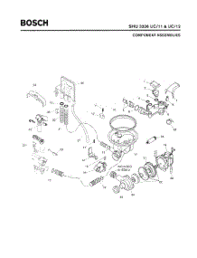 04 - Component Assemblies parts for Bosch Dishwasher SHU3326 UC/12 (FD 8003-) from AppliancePartsPros.com