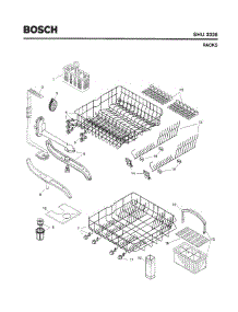 06 - Racks parts for Bosch Dishwasher SHU3326 UC/12 (FD 8003-) from AppliancePartsPros.com