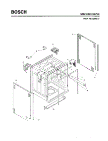 03 - Tank Assembly parts for Bosch Dishwasher SHU3336 UC/06 from AppliancePartsPros.com