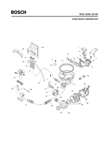04 - Component Assemblies parts for Bosch Dishwasher SHU3336 UC/06 from AppliancePartsPros.com