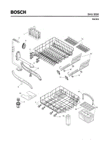 06 - Racks parts for Bosch Dishwasher SHU3336 UC/06 from AppliancePartsPros.com