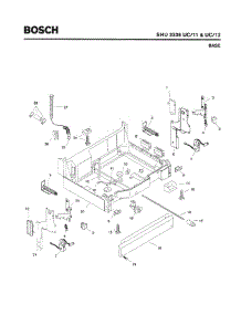 05 - Base parts for Bosch Dishwasher SHU3336 UC/11 from AppliancePartsPros.com