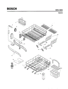 06 - Racks parts for Bosch Dishwasher SHU3336 UC/11 from AppliancePartsPros.com