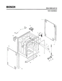 03 - Tank Assembly parts for Bosch Dishwasher SHU3336 UC/12 (FD 8003-) from AppliancePartsPros.com