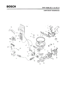 04 - Component Assemblies parts for Bosch Dishwasher SHU3336 UC/12 (FD 8003-) from AppliancePartsPros.com