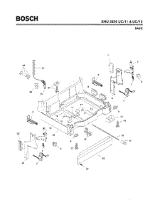 05 - Base parts for Bosch Dishwasher SHU3336 UC/12 (FD 8003-) from AppliancePartsPros.com
