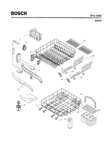 06 - Racks parts for Bosch Dishwasher SHU3336 UC/12 (FD 8003-) from AppliancePartsPros.com