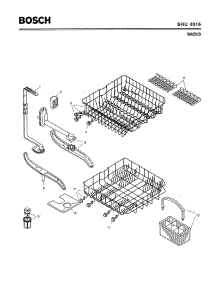 06 - Racks parts for Bosch Dishwasher SHU4016 UC/06 from AppliancePartsPros.com