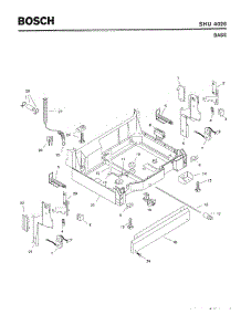 05 - Base parts for Bosch Dishwasher SHU4026 UC/06 from AppliancePartsPros.com