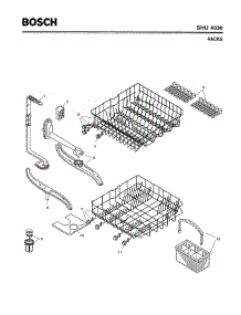 06 - Racks parts for Bosch Dishwasher SHU4036 UC/06 from AppliancePartsPros.com
