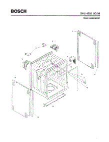 03 - Tank Assembly parts for Bosch Dishwasher SHU4302 UC/06 (FD 7705-7912) from AppliancePartsPros.com