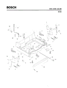 05 - Base parts for Bosch Dishwasher SHU4302 UC/06 (FD 7705-7912) from AppliancePartsPros.com