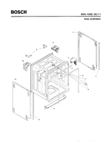 03 - Tank Assembly parts for Bosch Dishwasher SHU4302 UC/11 (FD 8001-8003) from AppliancePartsPros.com