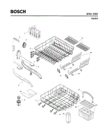 06 - Racks parts for Bosch Dishwasher SHU4302 UC/11 (FD 8001-8003) from AppliancePartsPros.com