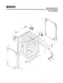 03 - Tank Assembly parts for Bosch Dishwasher SHU4302 UC/12 (FD 8003-) from AppliancePartsPros.com