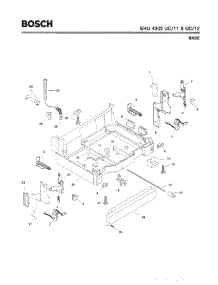 05 - Base parts for Bosch Dishwasher SHU4302 UC/12 (FD 8003-) from AppliancePartsPros.com