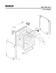 03 - Tank Assembly parts for Bosch Dishwasher SHU4306 UC/06 (FD 7705-7912) from AppliancePartsPros.com
