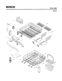 06 - Racks parts for Bosch Dishwasher SHU4306 UC/11 (FD 8001-8003) from AppliancePartsPros.com