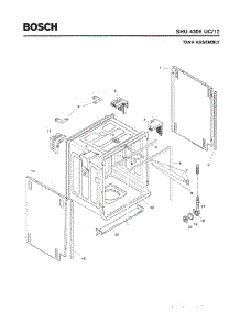 03 - Tank Assembly parts for Bosch Dishwasher SHU4306 UC/12 (FD 8003-) from AppliancePartsPros.com