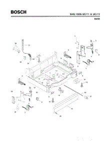 05 - Base parts for Bosch Dishwasher SHU4306 UC/12 (FD 8003-) from AppliancePartsPros.com