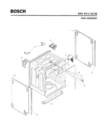 03 - Tank Assembly parts for Bosch Dishwasher SHU4312 UC/06 (FD 7701-7912) from AppliancePartsPros.com