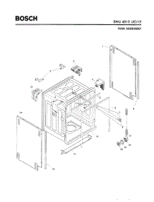03 - Tank Assembly parts for Bosch Dishwasher SHU4312 UC/12 (FD 8003-) from AppliancePartsPros.com