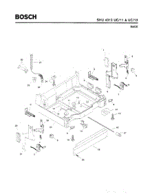 05 - Base parts for Bosch Dishwasher SHU4312 UC/12 (FD 8003-) from AppliancePartsPros.com