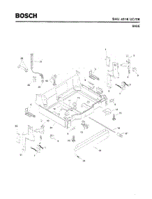 05 - Base parts for Bosch Dishwasher SHU4316 UC/06 from AppliancePartsPros.com