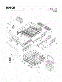 06 - Racks parts for Bosch Dishwasher SHU4316 UC/06 from AppliancePartsPros.com