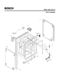 03 - Tank Assembly parts for Bosch Dishwasher SHU4322 UC/12 (FD 8003-) from AppliancePartsPros.com