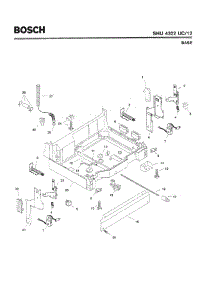 05 - Base parts for Bosch Dishwasher SHU4322 UC/12 (FD 8003-) from AppliancePartsPros.com