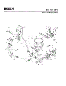 04 - Component Assemblies parts for Bosch Dishwasher SHU4326 UC/12 (FD 8003-) from AppliancePartsPros.com