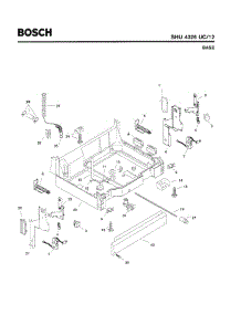 05 - Base parts for Bosch Dishwasher SHU4326 UC/12 (FD 8003-) from AppliancePartsPros.com