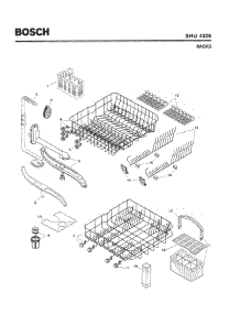 06 - Racks parts for Bosch Dishwasher SHU4326 UC/12 (FD 8003-) from AppliancePartsPros.com