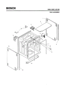 03 - Tank Assembly parts for Bosch Dishwasher SHU5302 UC/06 (FD 7705-7912) from AppliancePartsPros.com