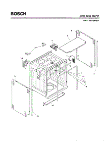 03 - Tank Assembly parts for Bosch Dishwasher SHU5302 UC/11 (FD 8001-8003) from AppliancePartsPros.com