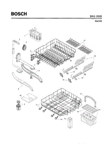 06 - Racks parts for Bosch Dishwasher SHU5302 UC/11 (FD 8001-8003) from AppliancePartsPros.com