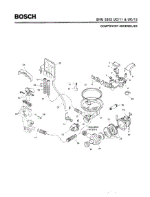 04 - Component Assemblies parts for Bosch Dishwasher SHU5302 UC/12 (FD 8003-) from AppliancePartsPros.com