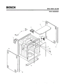 03 - Tank Assembly parts for Bosch Dishwasher SHU5304 UC/06 (FD 7705-7912) from AppliancePartsPros.com