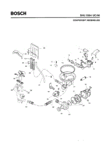04 - Component Assemblies parts for Bosch Dishwasher SHU5304 UC/06 (FD 7705-7912) from AppliancePartsPros.com
