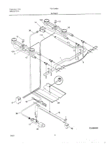 04 - Burner parts for Frigidaire Range TGF324BHWA from AppliancePartsPros.com