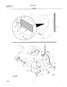 07 - System parts for Frigidaire Freezer MFU14F3GW7 from AppliancePartsPros.com