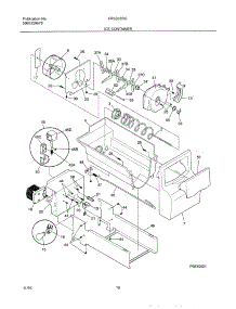 17 - Ice Container parts for Frigidaire Refrigerator FRS20ZRGW5 from AppliancePartsPros.com
