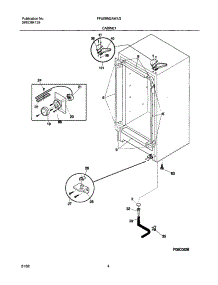 05 - Cabinet parts for Frigidaire Freezer FFU09M2AW from AppliancePartsPros.com