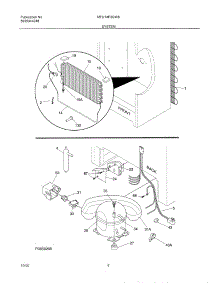 07 - System parts for Frigidaire Freezer MFU14F3GW8 from AppliancePartsPros.com