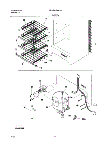 07 - System parts for Frigidaire Freezer FFU09M2AW from AppliancePartsPros.com