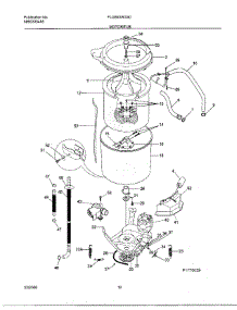 10 - Motor / Tub parts for Frigidaire Washer Dryer Combo FLGB43RGS0 from AppliancePartsPros.com
